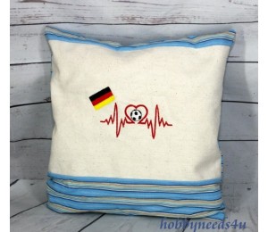 Stickdatei - Herzlinie Fußball